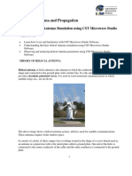 LAB 4 Helical Antenna Simulation Using CST Microwave Studio