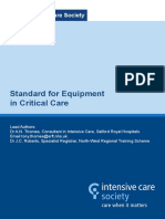 Standard For Equipment in Critical Care: The Intensive Care Society