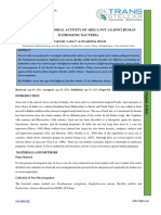 In Vitro Antimicrobial Activity of Areca Nut Against Human Pathogenic Bacteria