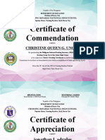 Certificate of Commendation: Christine Queen G. Ungab