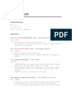 Acedmic Resume