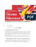 El Significado de Los Colores en Publicidad