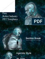 Humanoid Robot Industry PowerPoint Templates