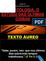 Escatologia o Estudo Das Utimas Coisas