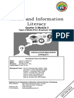 MIL - Q3 - Mod5 - Types of Media (Print, Broadcast, Online)