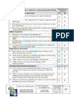 Questions To Probe The Candidate's Underpinning Knowledge Satisfactory Response Extension/Reflection Questions Yes No