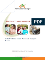 CHCCCS011 Student Assessment Booklet IND SUP (ID 96427)