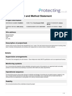 Risk Assessment and Method Statement: Project Information