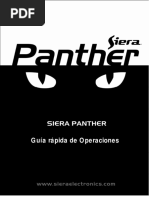 Siera Panther Guía Rápida de Operaciones