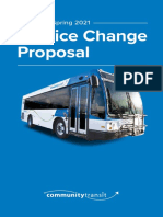 Community Transit - Fall 2020/spring 2021 Service Change Proposal