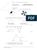 UNIT 31 Angles and Symmetry CSEC Revision Test