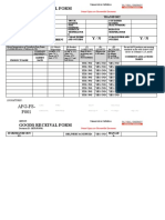 Afg-Fs-F001 Goods Receival Form