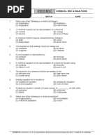 Chemical Reactions & Equations-Quiz-1& 2