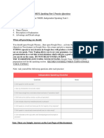 TOEFL Speaking Part 1 Practice Questions