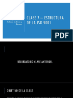 Clase 7 - Estrutura de SGC ISO 9001