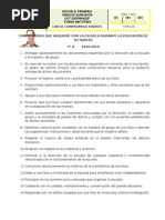 Carta Compromiso de Padres de Familia