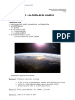 Naturales1Eso - Tema1 - La Tierra en El Universo