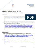 Ela Career Development Unit 3-Module 1 - Resource 2 Analyze A Salary-Based Budget 1