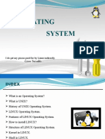 UNIX and LINUX Operating System