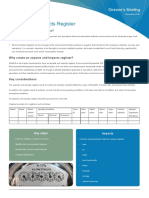 Aspects and Impacts Register: Director's Briefing