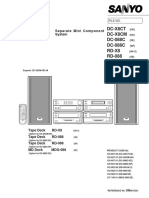 Sanyo RD 088 Service Manual