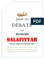 How To Debate The So Called Salafiyyah