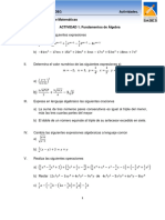 Actividad 1. Fundamentos de Álgebra