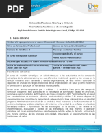 Syllabus Del Curso Gestión Estratégica en Salud