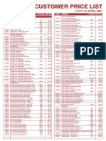 Modicare Customer Price List - April 2021