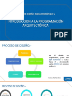 Introduccion A La Programación Arquitectónica: Taller de Diseño Arquitectónico V