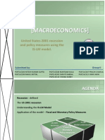 United States 2001 Recession and Policy Measures Using The IS-LM Model. (Download To View Full Presentation)