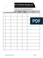 Form Server Room Access Log