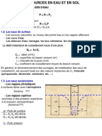 Sources en Eaux Et Irrigation (Formation Techniciens) 1