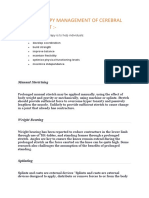 Physiotherapy Management of Cerebral Palsy Patient:-: Manual Stretching