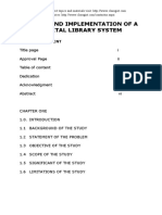 Design and Implementation of A Digital Library System