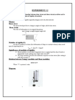 Experiment # 2: Objective: Apparatus: Theory: Shear Stress Shear Strain