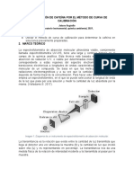 Determinación de Cafeína Por El Método de Curva de Calibración