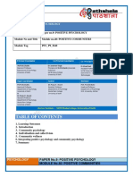 Subject Psychology: Paper No.9: Positive Psychology Module No.40: Positive Communities