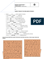 " Simple Present Worksheet ": 1. Complete Using The Correct Form of The Verb (Simple Present)