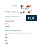 Los Medios de Transporte