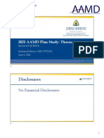 Disclosures: 2021 AAMD Plan Study: Thorax