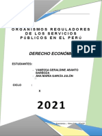 Los Organismos Reguladores de Los Servicios Públicos en El Perú