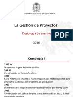 Cronología de La Gestión de Proyectos Guillermo Ospina