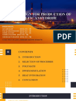 Plant Design For Production of Maleic Anhydride