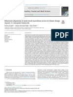 Behavioral Adaptations of Sandy Beach Macrofauna in Face of Climate Change Impacts A Conceptual Framework