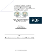 Option: Électrotechnique Industrielle Module: Entrainement Électrique Anne: 1 Année Master