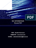 Résumé PHP