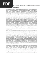 La Comunidad LGBT No Es Buena Influencia para Los Niños y Adolescentes Debido A Que La Familia Debe de Ser Como Se Dice en La Biblia