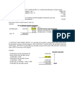 Solution:: PV of Defined Benefit Obligation 120,000 Current Service Cost (Squeeze)