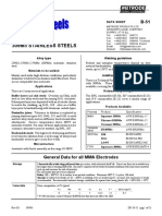 309mo Stainless Steels: Data Sheet